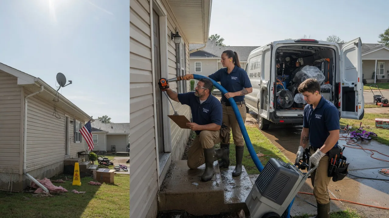 Ceiling Water Damage Restoration in Bowler, WI near me